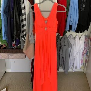 Coral Formal Full-Length Dress